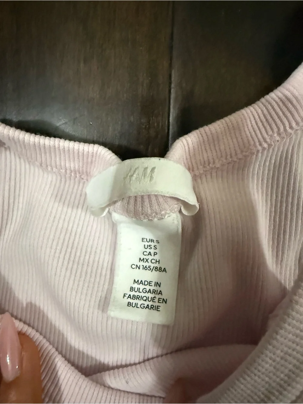H&M Light Pink Ribbed Tank Top - Picture 2 of 2